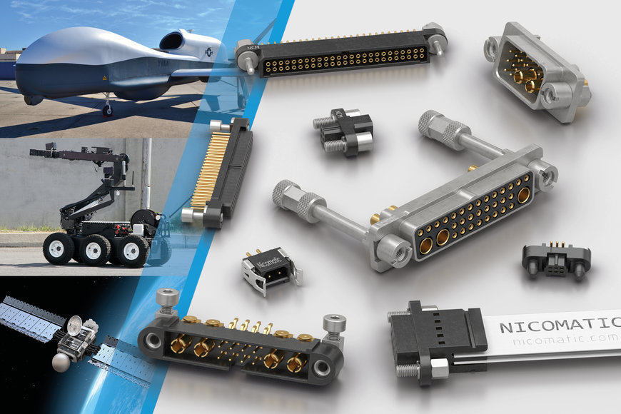 Nicomatic high-performance micro-connectors available from Lane Electronics